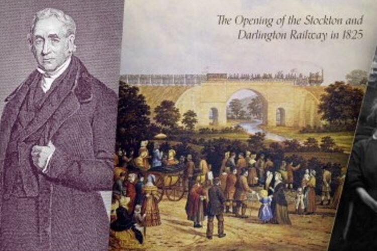 Stockton to Darlington railway banner image